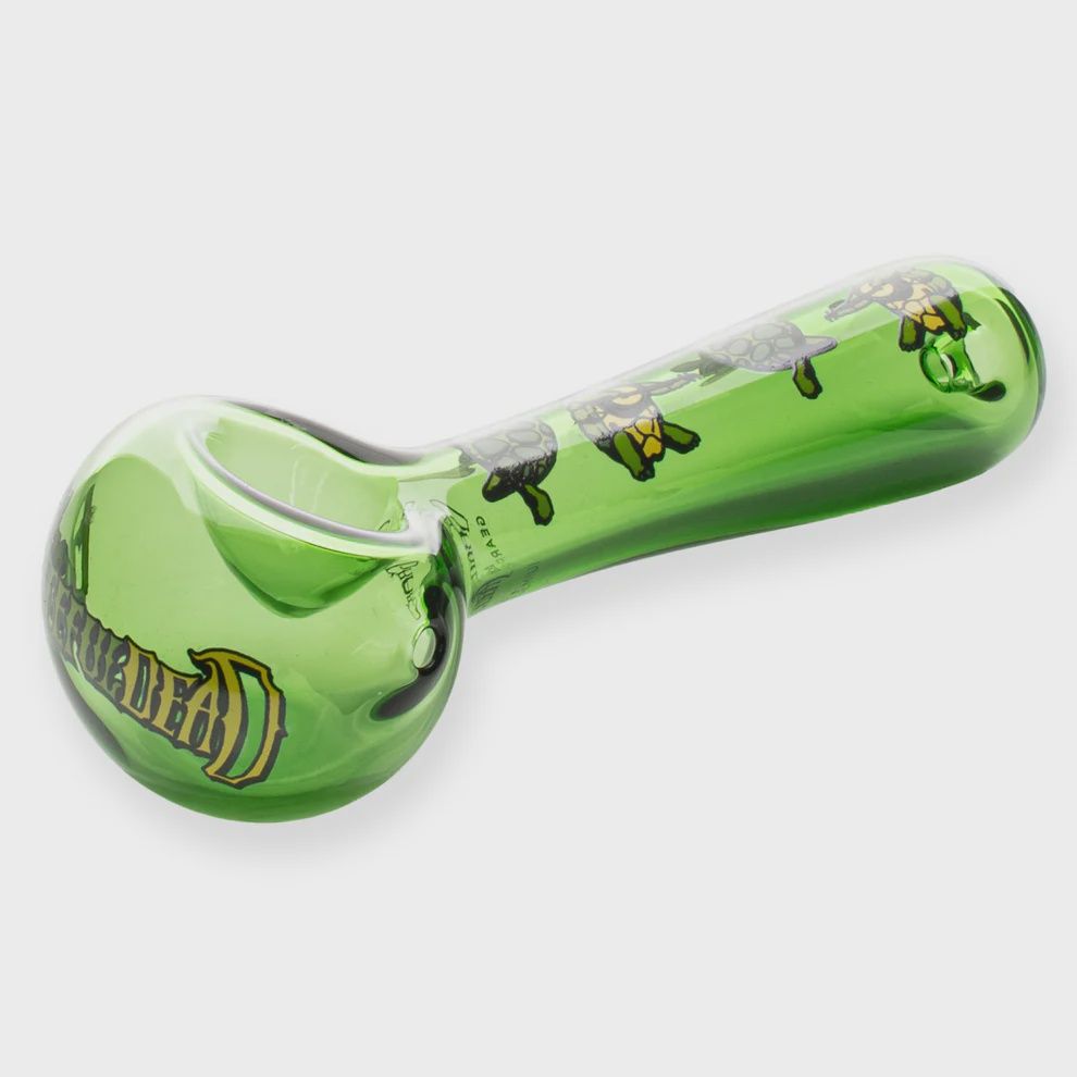Grateful Dead GEAR Premium®  4.5" Green Terrapin Spoon Hand Pipe