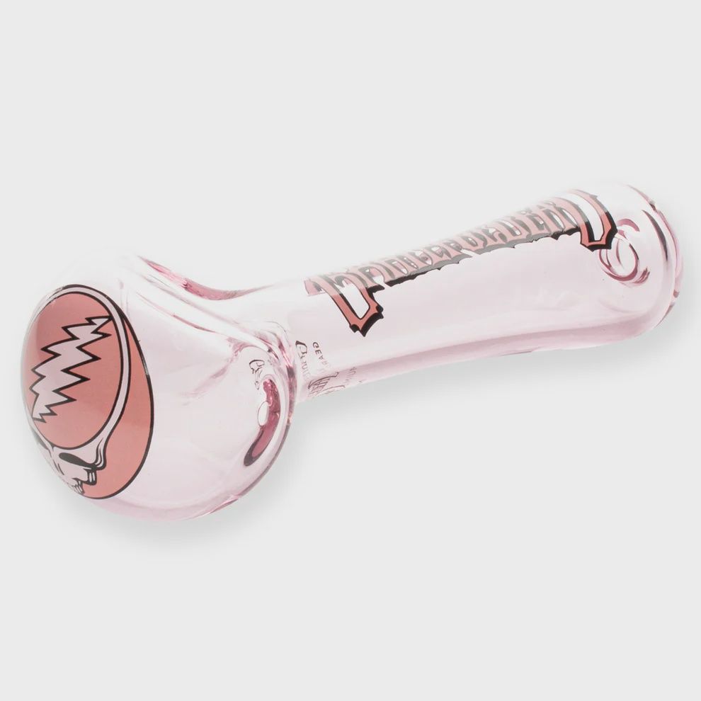 Grateful Dead GEAR Premium®  4.5" Pink Steal Your Face Spoon Hand Pipe