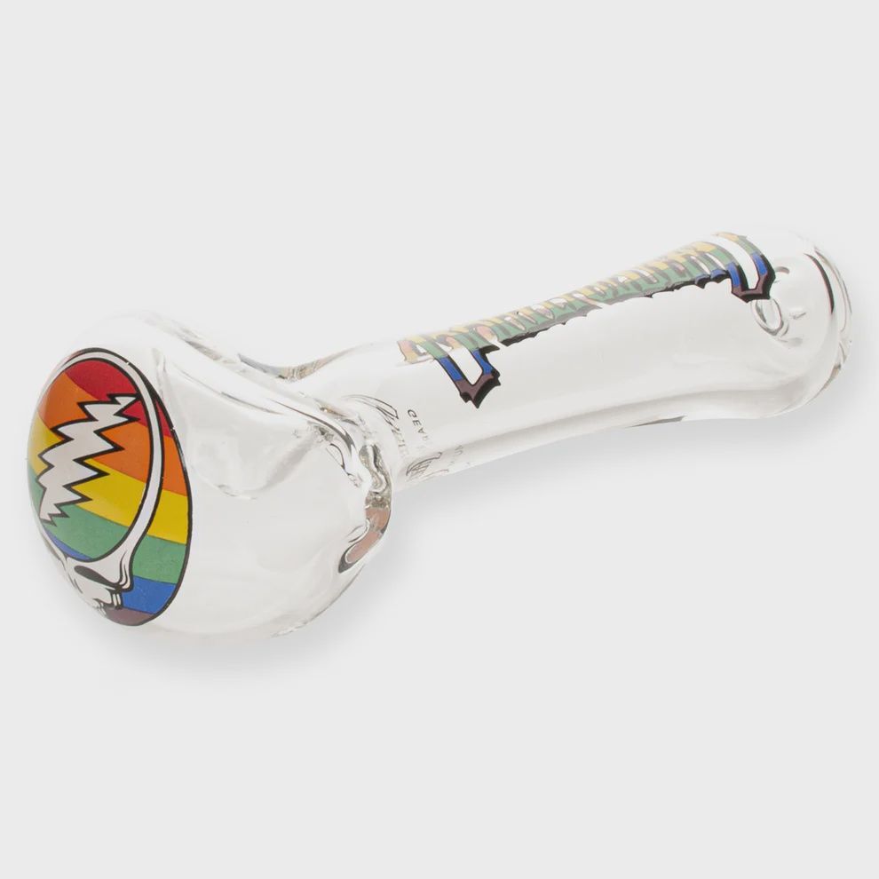 Grateful Dead GEAR Premium®  4.5" Rainbow Steal Your Face Spoon Hand Pipe