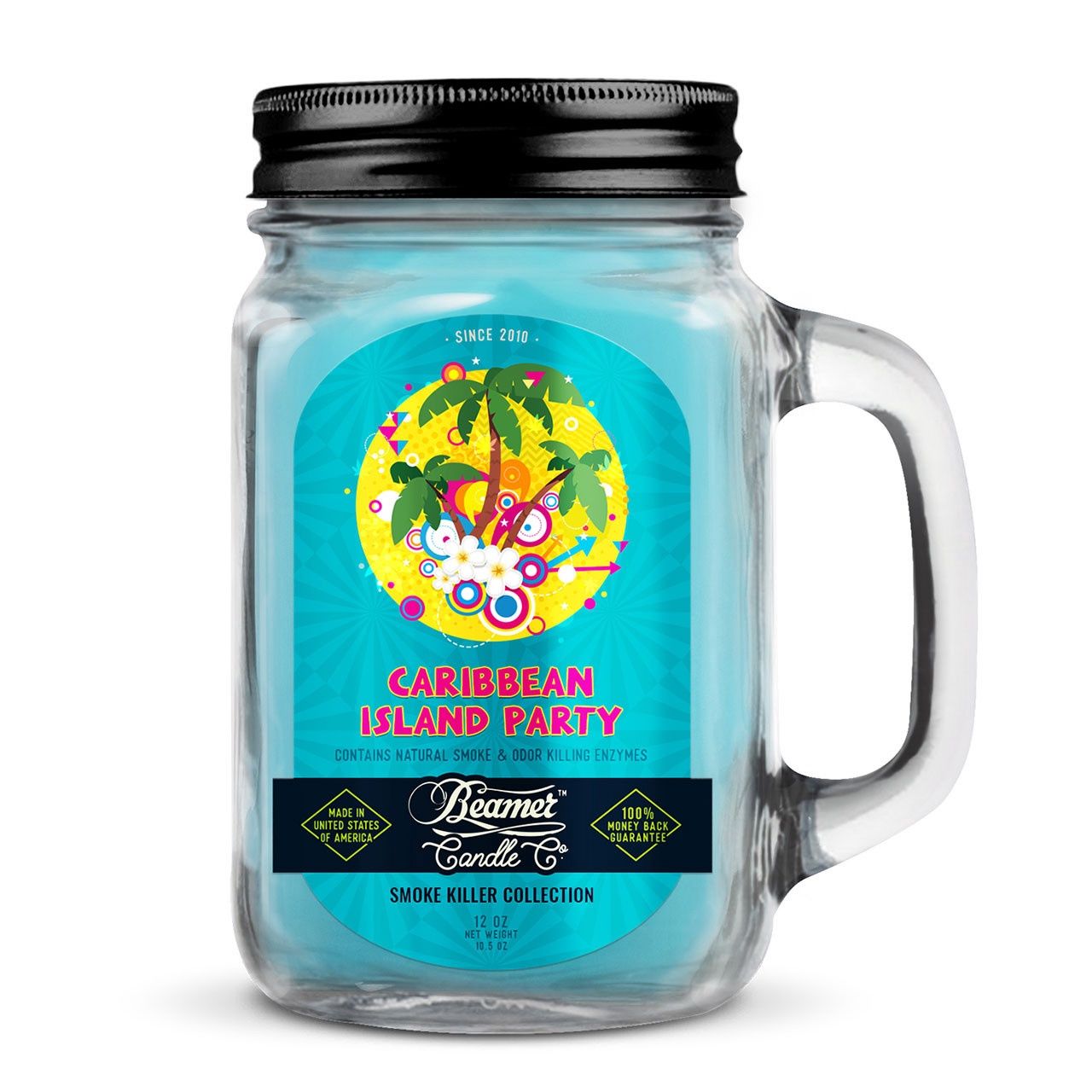 Beamer Candle Smoke Collection - Caribbean Island, Size: 12oz