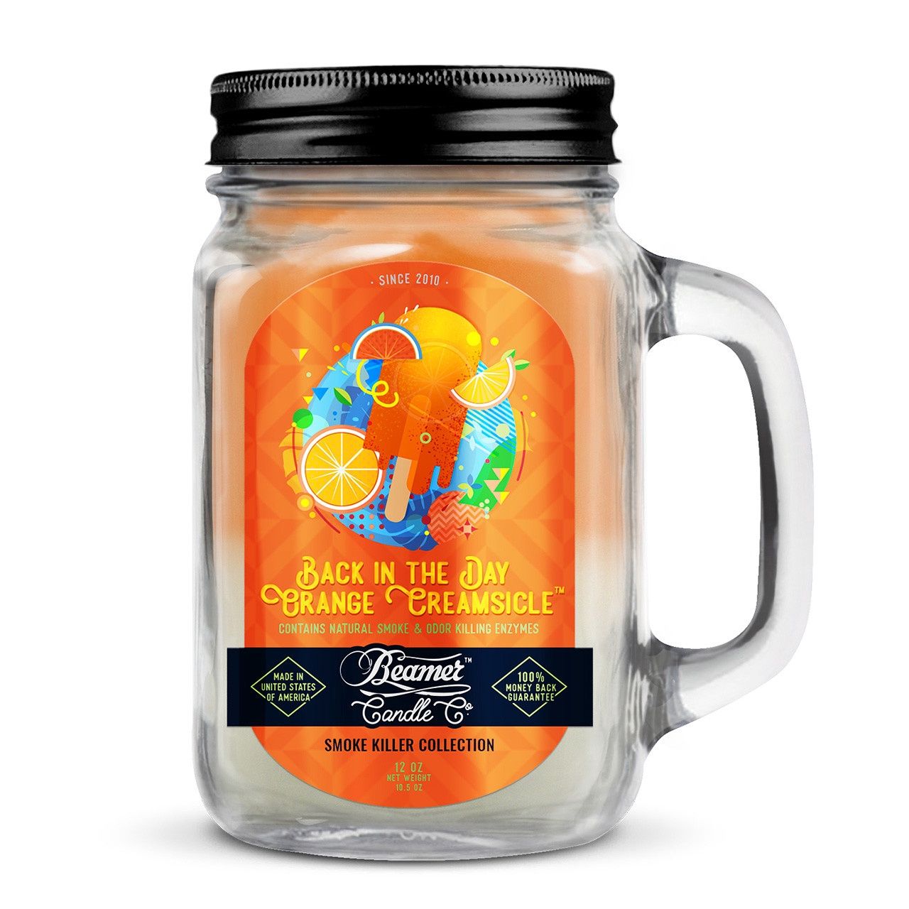 Beamer Candle Smoke Collection - Back In The Day Orange Creamsicle, Size: 12oz