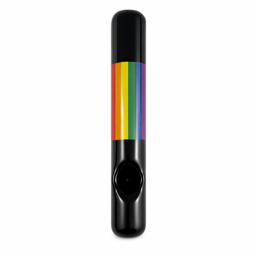 6" Celebrate Diversity Rainbow Black Steamroller, Design: Flag