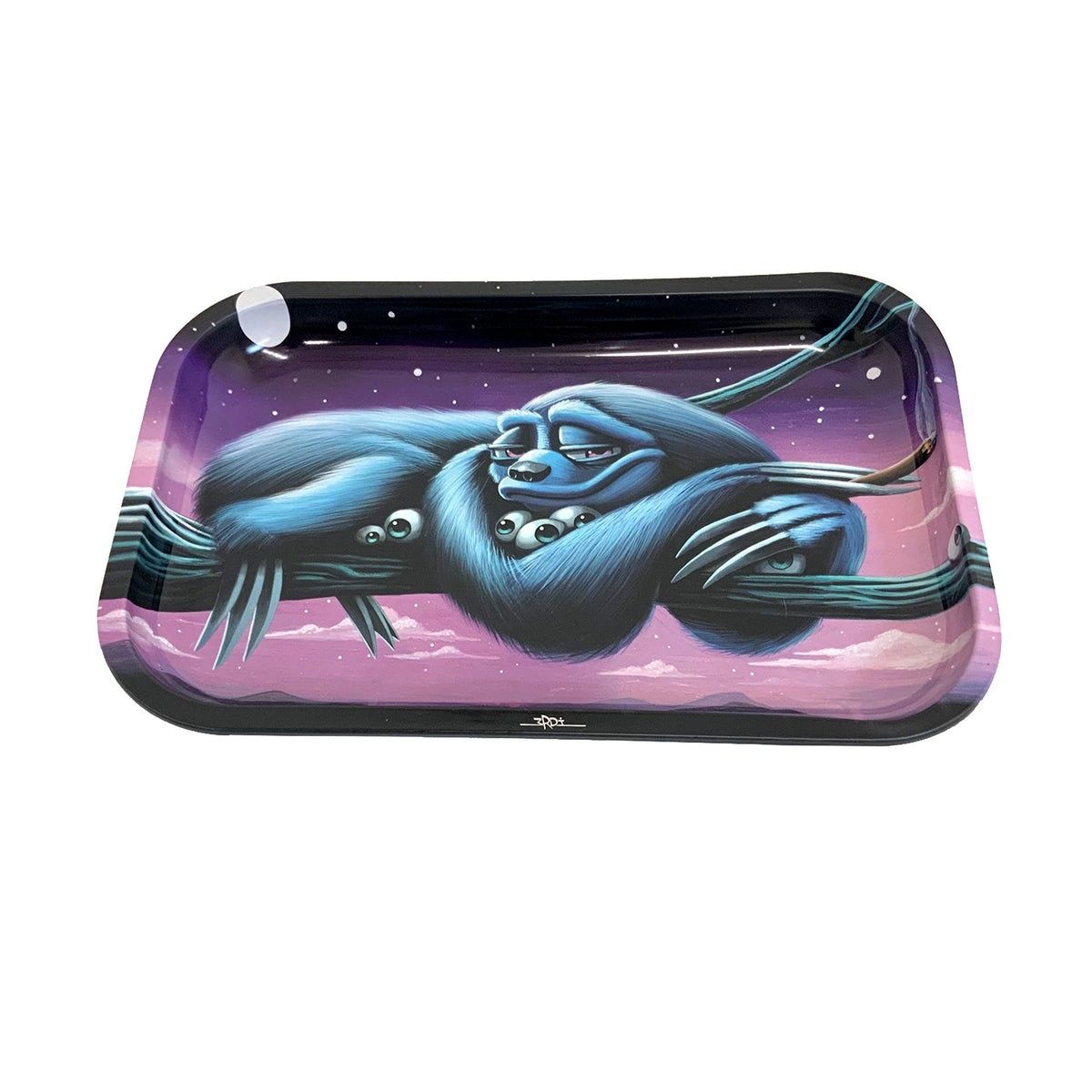 Artist Series 3RDI Art Rolling Tray – Sloth, Size: Small (11.5" x 7.5")
