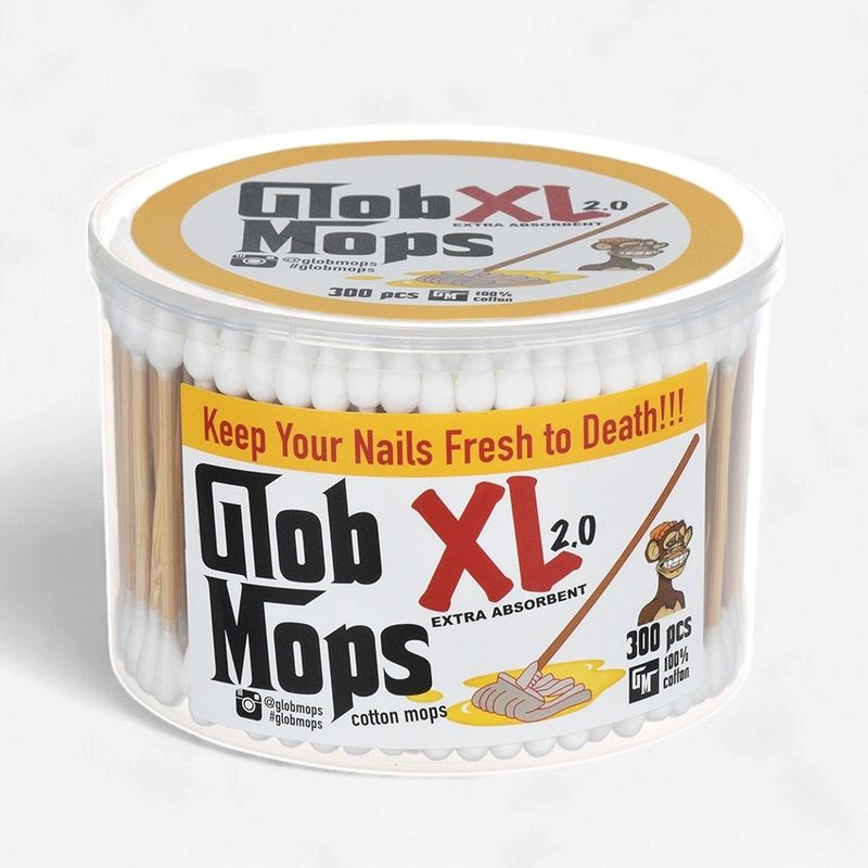 Glob Mops XL 2.0 Dual Tip Cotton Swabs - 300ct Tub