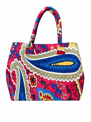 80's Paisley Tote Bag By Sunshine Joy