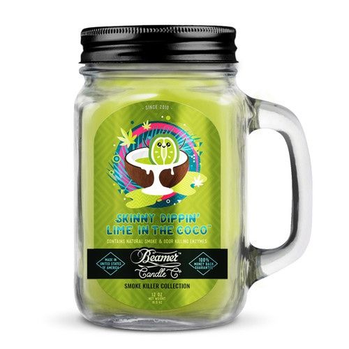 Beamer Candle Smoke Collection - Skinny Dippin' Lime In The Coco, Size: 12oz