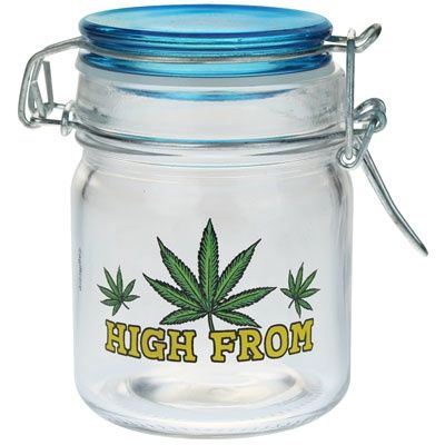 High From Daytona 3.5" Glass Storage Jar, Size: 3.5"