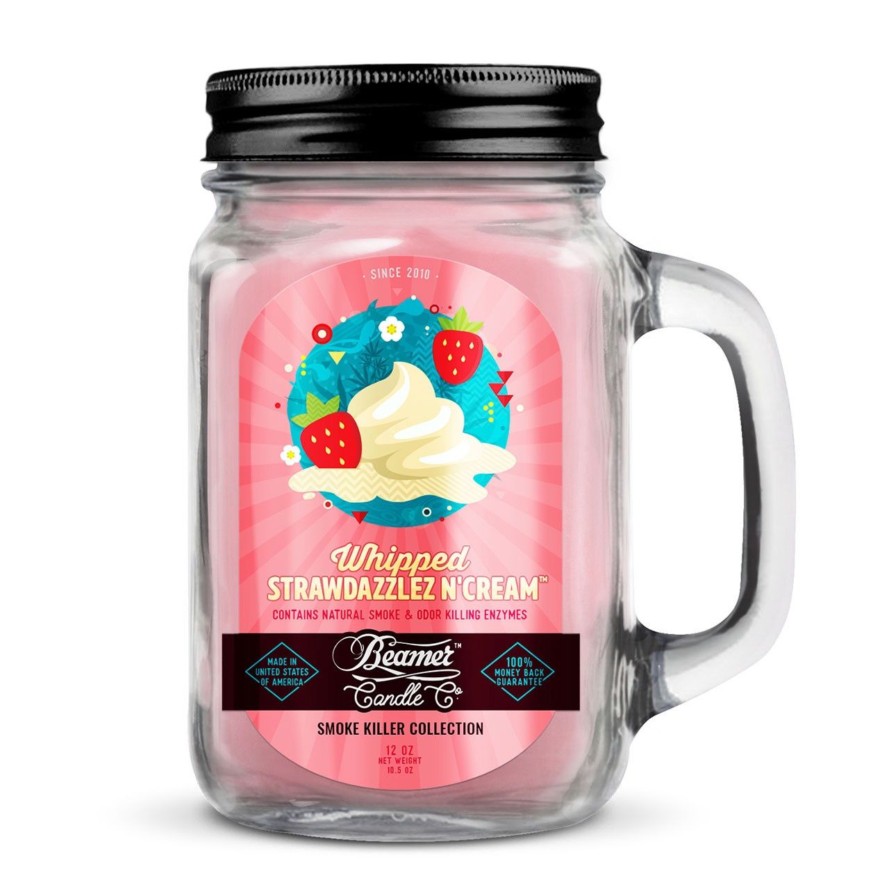 Beamer Candle Smoke Collection - Whipped Strawdazzle, Size: 12oz