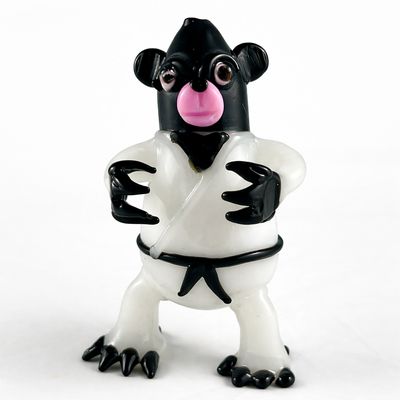 5" Kungfu Bear Glass Pipe
