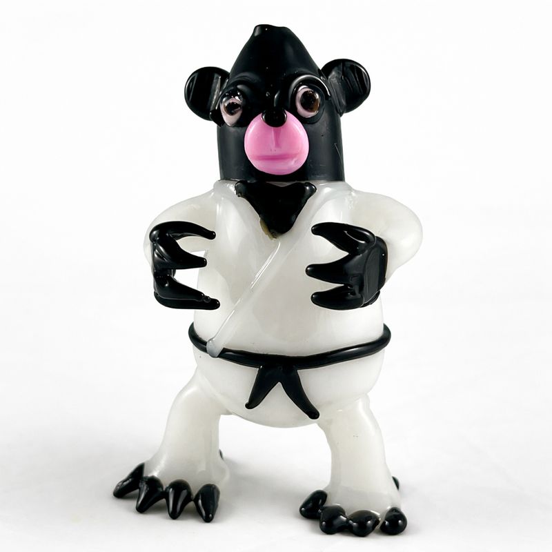 5" Kungfu Bear Glass Pipe