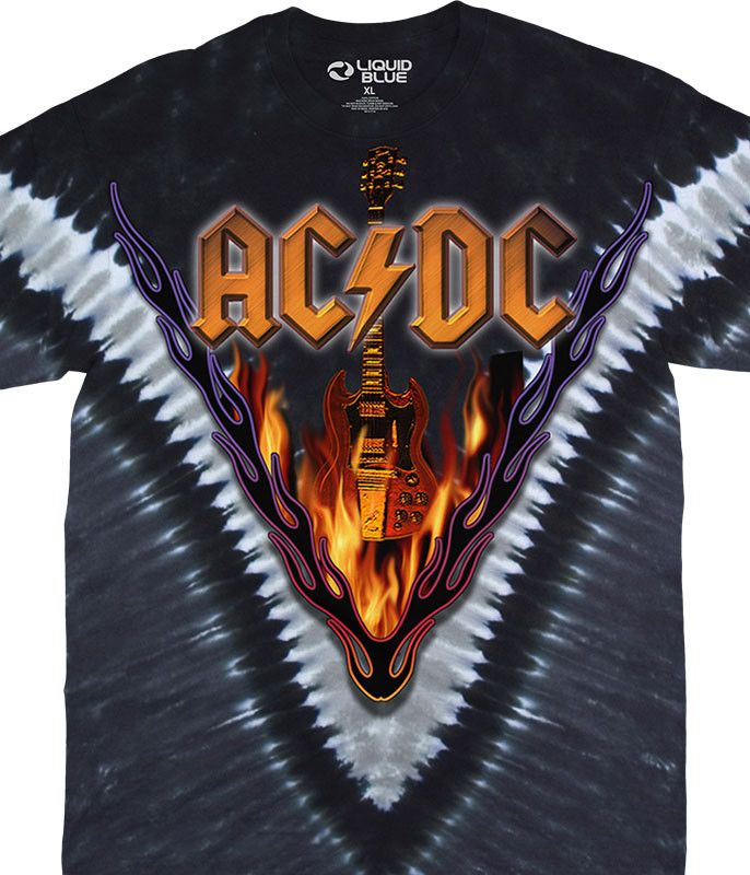AC/DC Hells Bells Tie-Dye T-Shirt