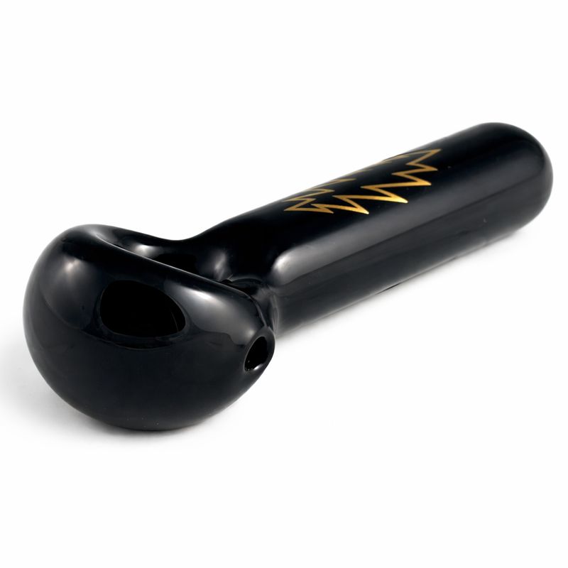 5" Classic Bolt Gold on Black Jumbo Spoon