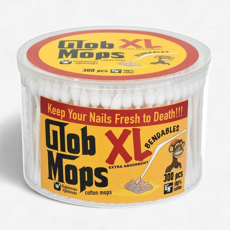 Glob Mops XL Bendables Dual Tip Cotton Swabs - 300ct Tub