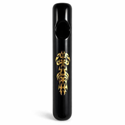 6" Gold Tribal Black Steamer