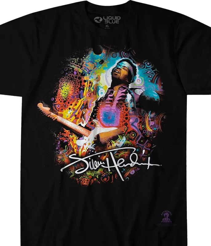 Jimi Hendrix - Hendrix Angel Black T-Shirt