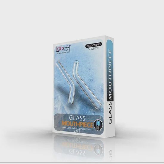 Lookah Dragon Egg Glass Mouth Piece 2/Pack, Color: Clear