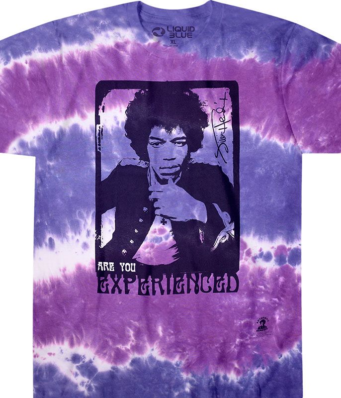 Jimi Hendrix Scuse Me Tie-Dye T-Shirt, Size: 2X-Large