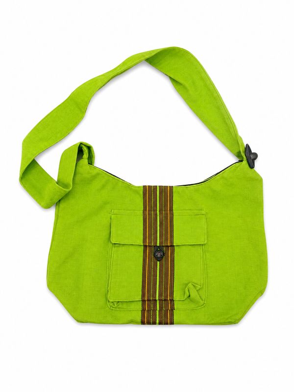Large Zipper &amp; Button Purse