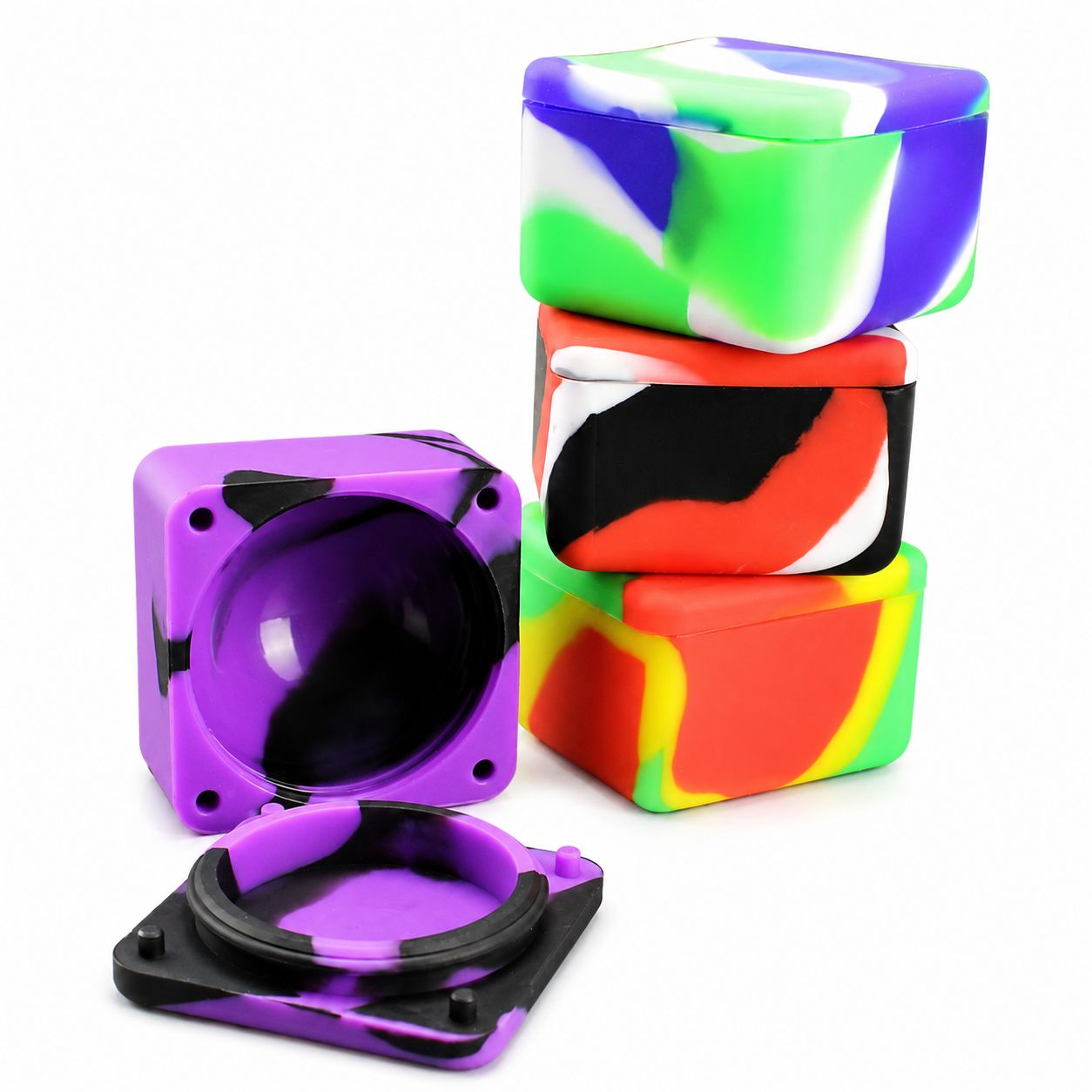 Cube Silicone Container, Size: 2.5"