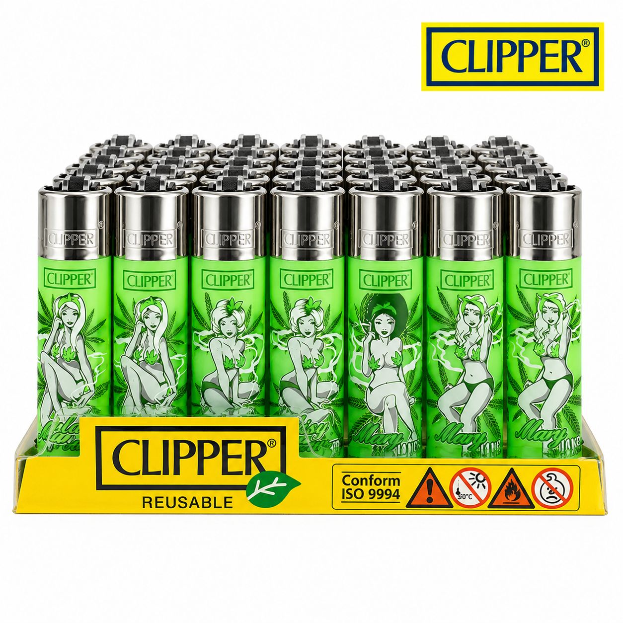 Clipper® Lighter - Mary Jane Pin Ups, Count: Single Unit