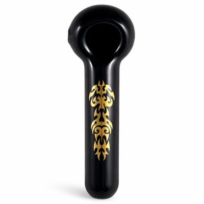 5" Gold Tribal Black Jumbo  Spoon