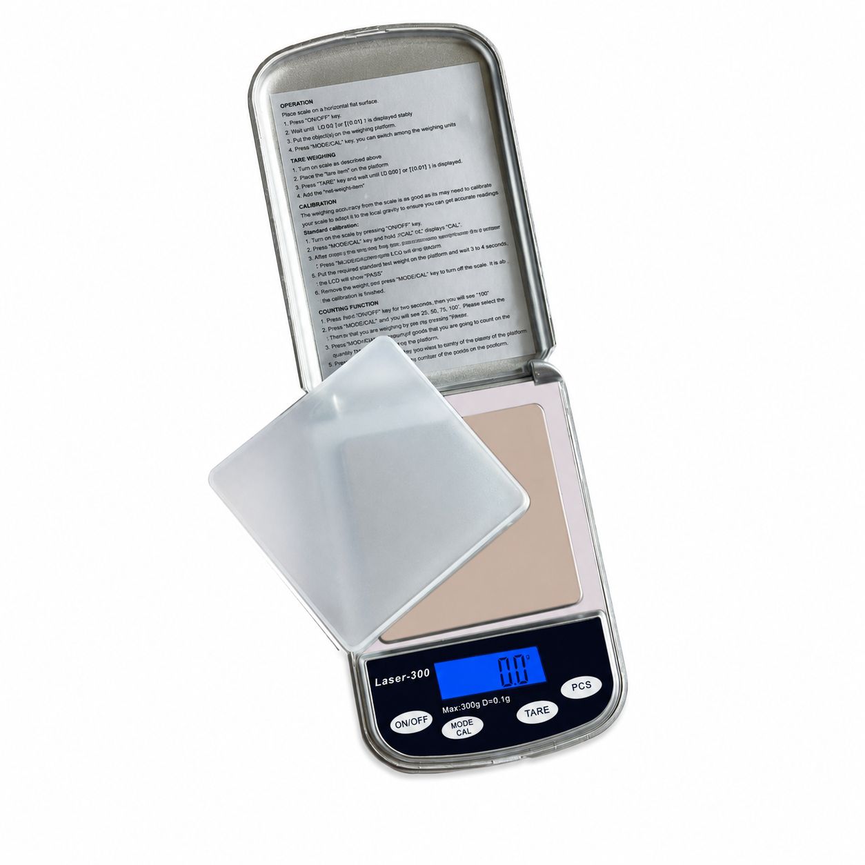 Superior Balance® Laser-300 Digital Scale, Capacity: 300g, Precision: 0.1g