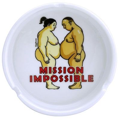 Mission Impossible Ceramic Ashtray