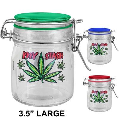 My Stash Daytona 3.5" Glass Storage Jar