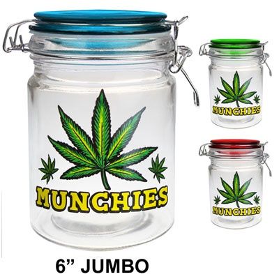Munchies Daytona 6" Glass Storage Jar