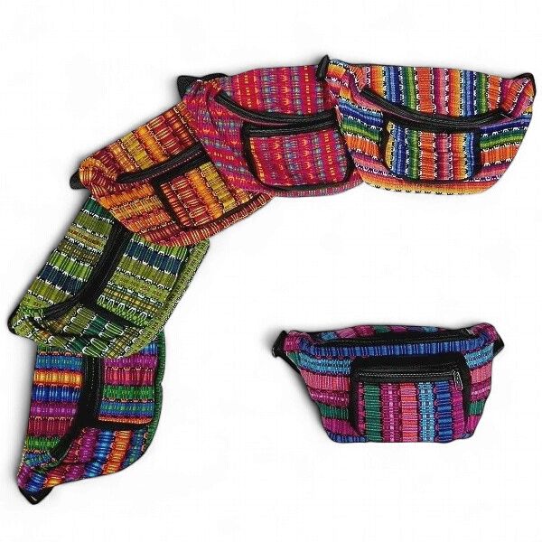 Large 3 Zipper Fanny Pack Rasta By Pichincha