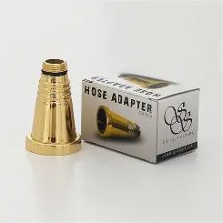 Sahara Smoke Metal Hose Adapter, Color: Silver