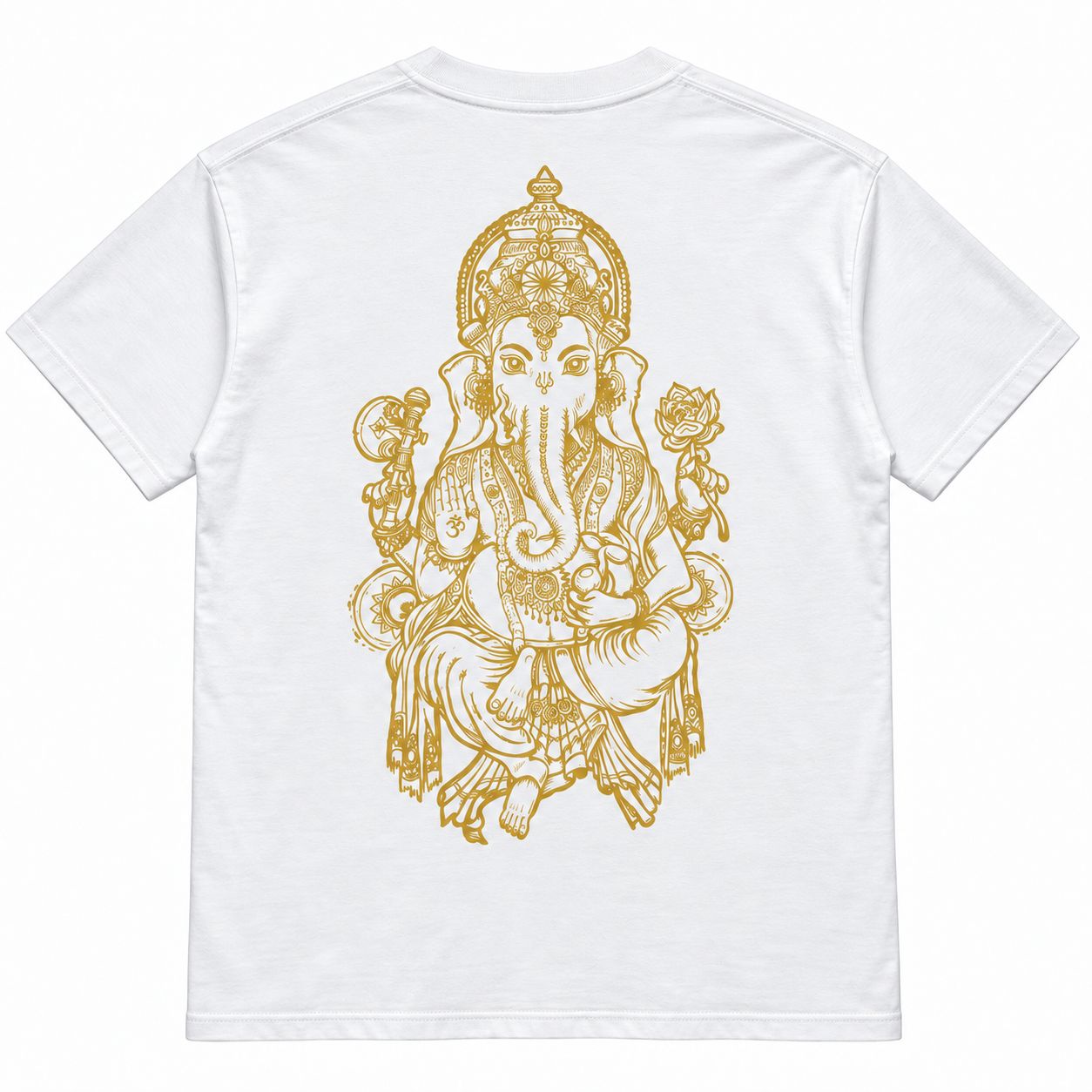 Seedless T-Shirt - Ganesh, Color: White, Size: X-Large