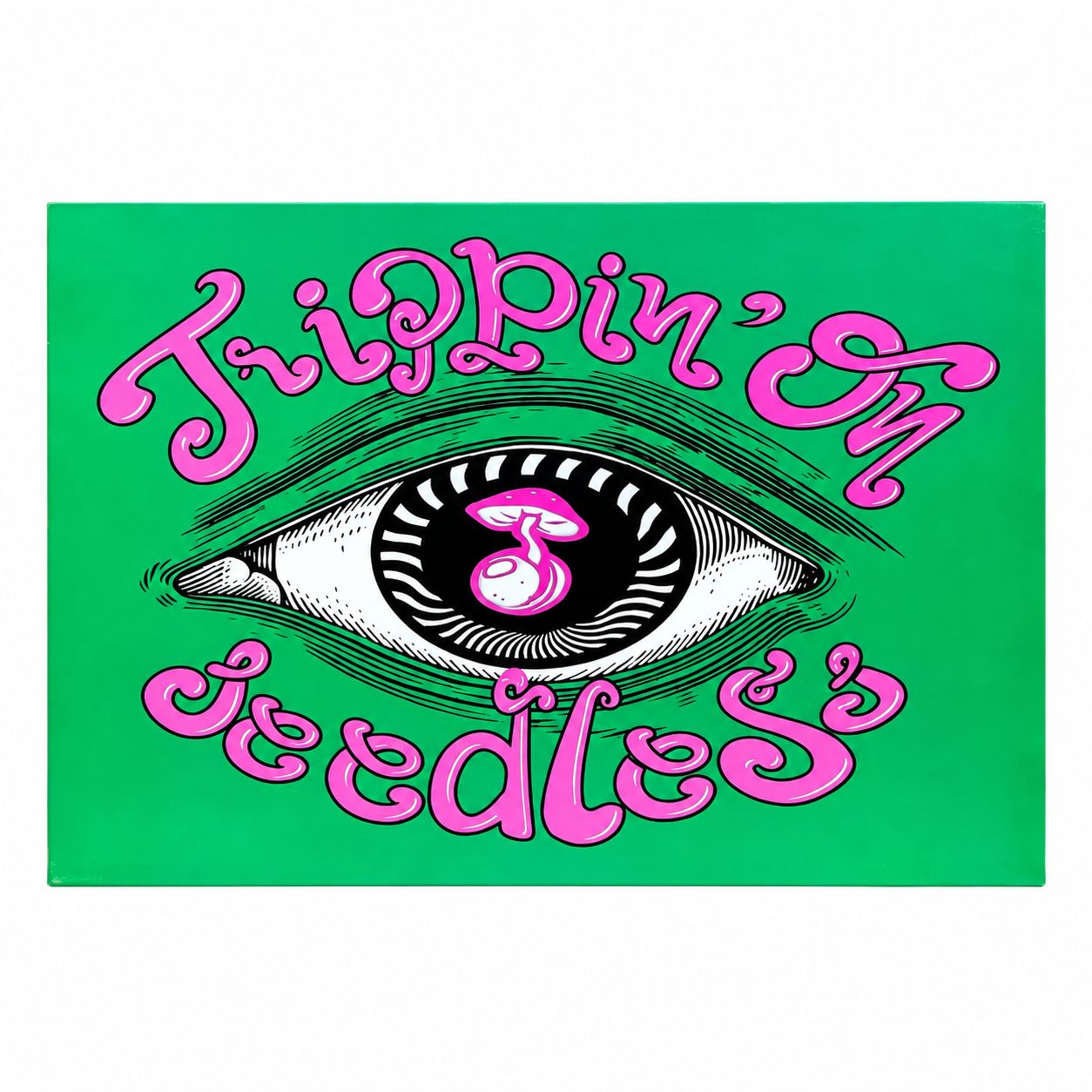 Seedless Art Print - Trippin' Eye, Attribute: Green