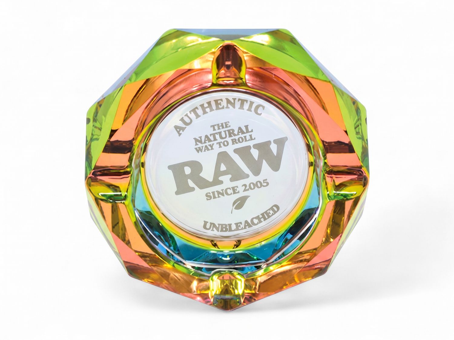 RAW Rainbow Glass Ashtray, Color: Rainbow