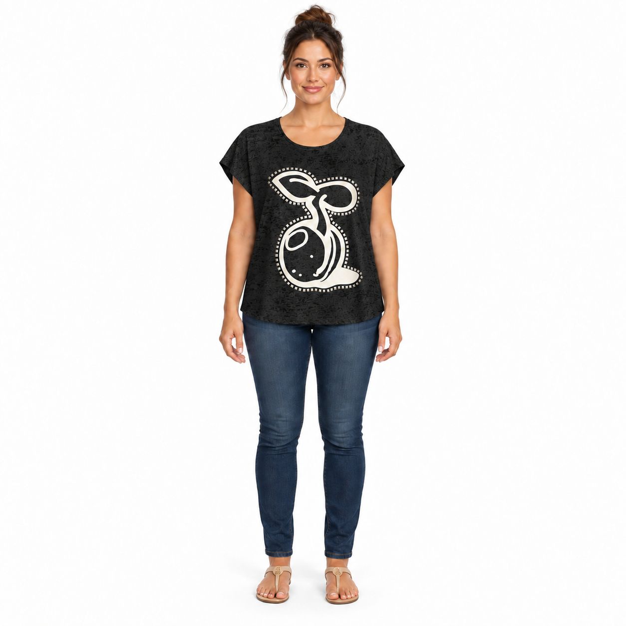 Seedless Girly Tee Clean Logo, Color: Black, Size: Medium