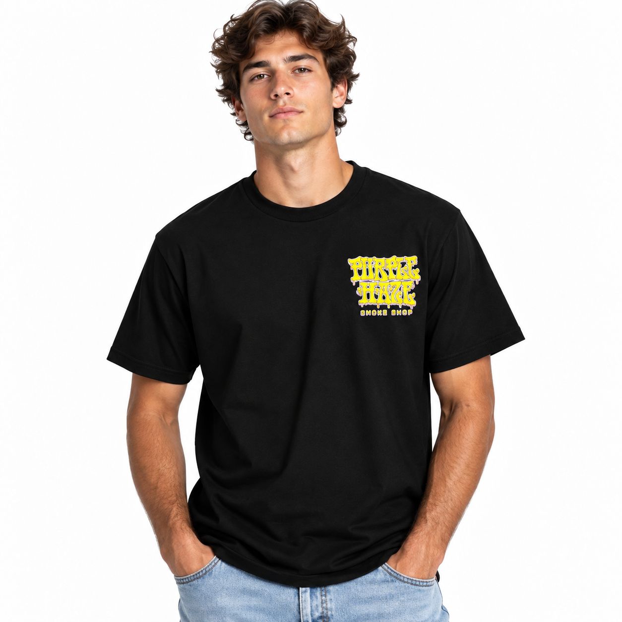 Purple Haze Dabbed Out T-Shirt, Color: Black, Size: 2X-Large