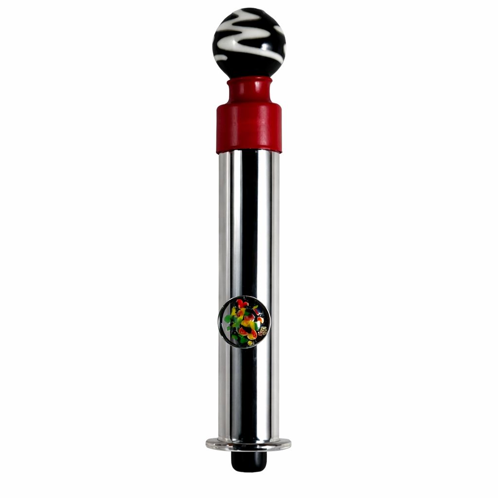 4.25" Paperless Cigarette Glasss Blunt, Body Color: Black/White