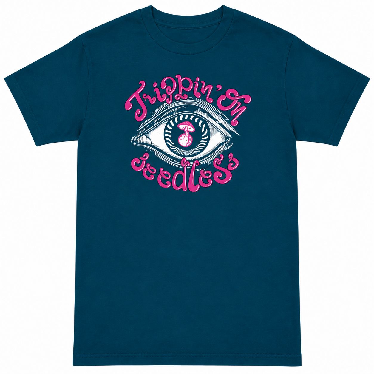 Seedless T-Shirt - Trippin' Eye, Color: Cool Blue, Size: 2X-Large