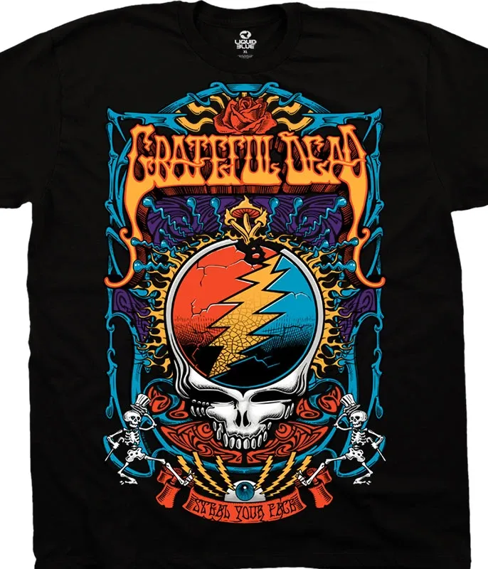 Grateful Dead Steal Your Trippy Black T-Shirt