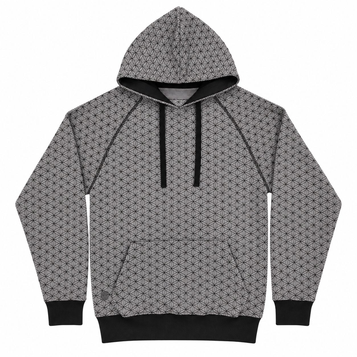 Seedless Hoody - Flower Of Life, Color: Grey, Size: X-Large