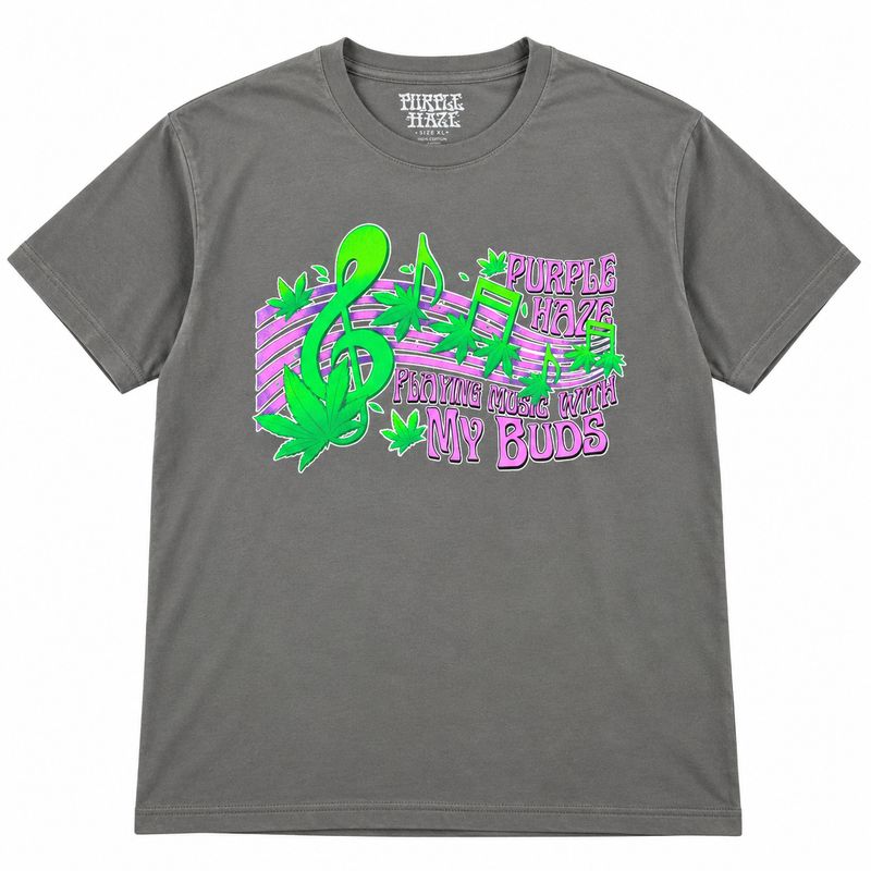 Purple Haze Playing With Buds T-Shirt