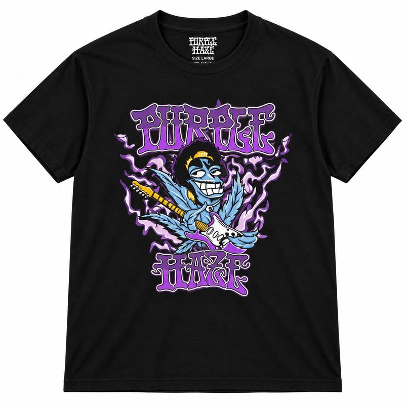 Purple Haze Jimi Guitar T-Shirt