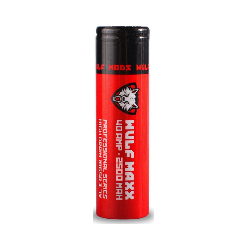 Wulf Maxx 18650 40 amp 2500 mAh 3.7v Lithium ION Battery