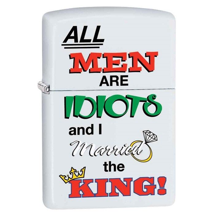 Zippo Lighter Men Are Idiots