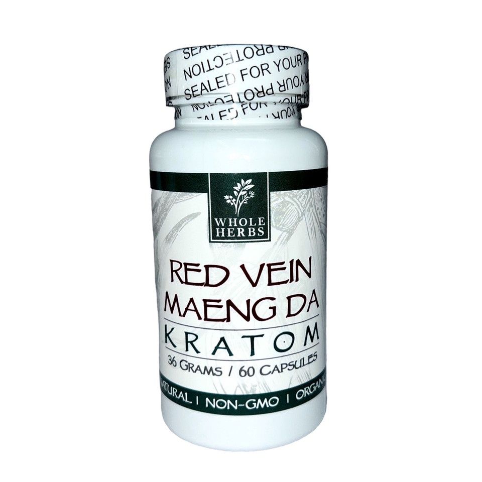 Whole Herbs Capsules - Red Vein Maeng Da, Size: 60ct
