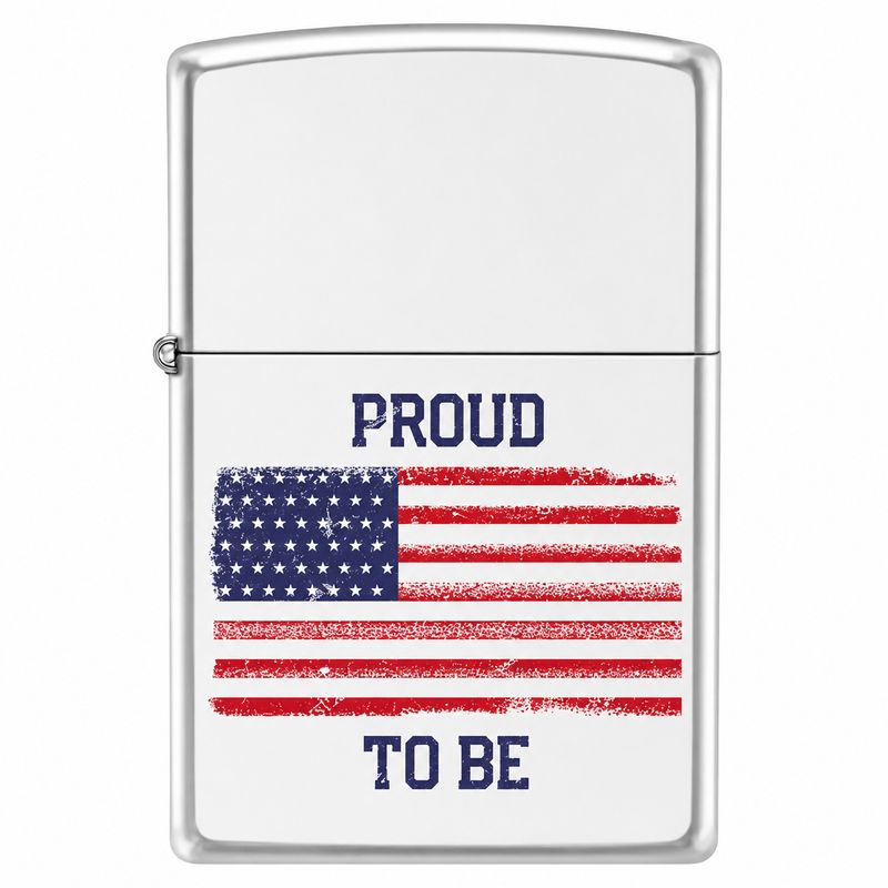 Zippo Lighter Proud To American Flag