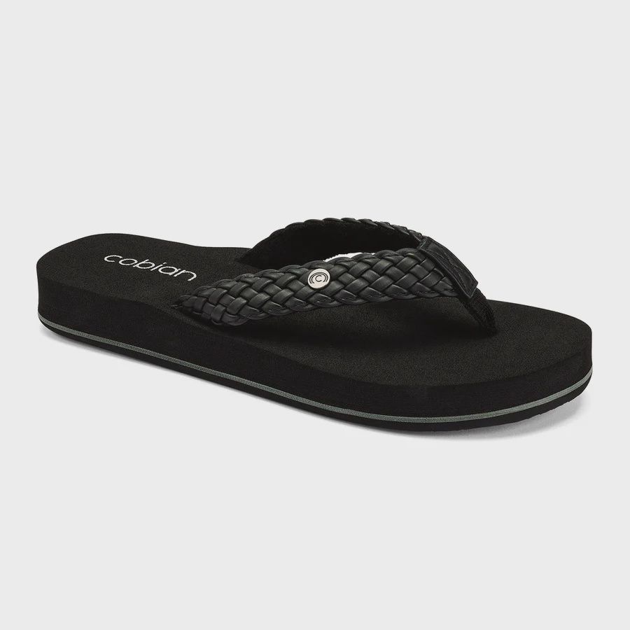 Cobian Women's Sandals - Braided Bounce, Color: Black, Size: 6