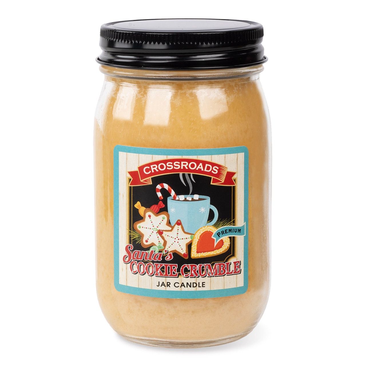Crossroads Pint Jar Candle - Santa's Cookie Crumble, Size: 12oz