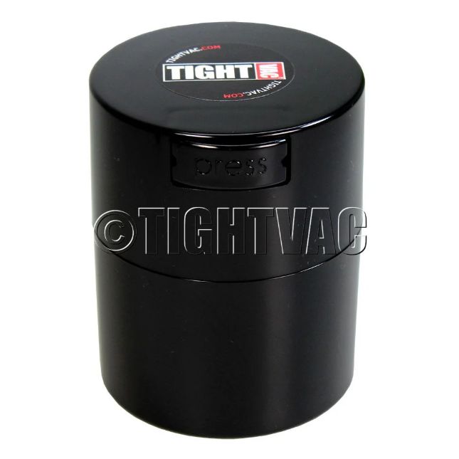 Tight VAC TV2 Container 3oz, Body Color: Black, Lid Color: Black