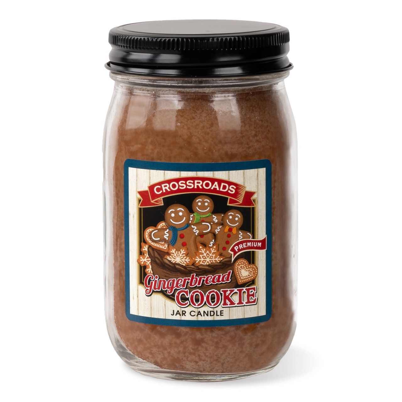 Crossroads Pint Jar Candle - Gingerbread Cookie, Size: 12oz